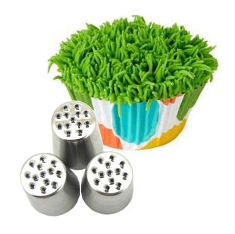 1/3PC Cake Grass Cream Decoration Tips Set Nozzle Cupcake Head Cake Decorating Tools Pastry Tools Stainless Steel Piping Icing ► Photo 1/6