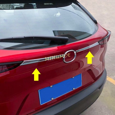 Chrome Exterior Rear Tail Trunk Wing Molding Cover Trim For Mazda CX30 CX-30 DM 2022-2022 ► Photo 1/6