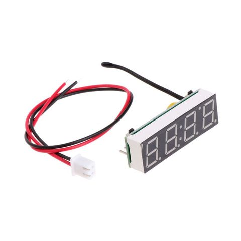 Digital Car LED Electronic Clock Time Temperature Voltage 3 in 1 Meter 12V 5-20V ► Photo 1/6