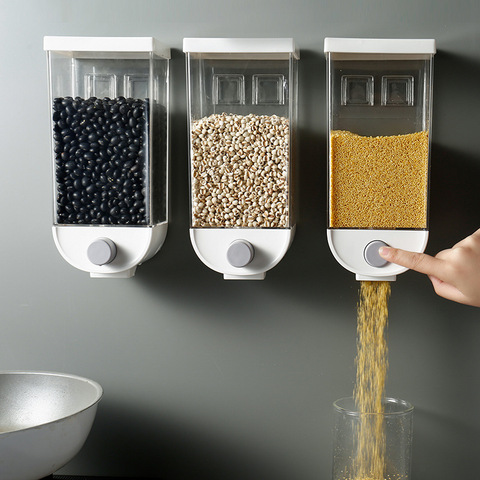 Food storage box kitchen wall-mounted storage tank plastic container storage   food storage  airtight container ► Photo 1/4