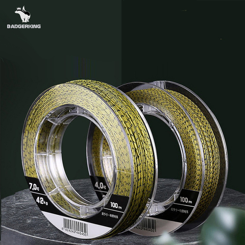 100m 4 strands PE braided  fishing line multifilament line braid line invisible underwater Camouflage  4 cord fishing line ► Photo 1/6