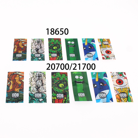 10PCS Colorful 18650/20700 Battery Wrapper PVC Heat Shrink Tube Battery Skin Sticker ► Photo 1/3