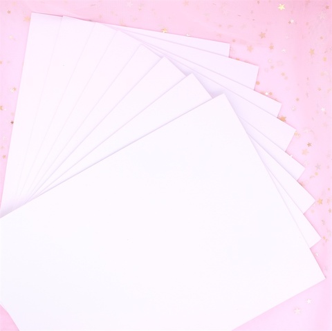 KSCRAFT 8PCS  3mm Thick A4 White Craft Foam Paper Sponge EVA for DIY Shaker Card Making Scrapbooking Craft Supplies ► Photo 1/2
