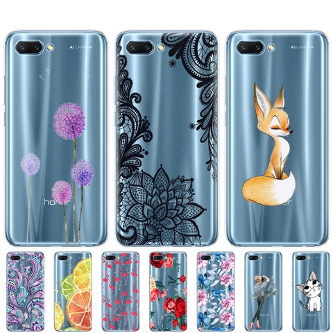 Case For Huawei Honor V10 VIEW 10 Soft TPU Back Silicon Phone Cover For Huawei Honor 10 Case Etui Protective Printing Coque ► Photo 1/6