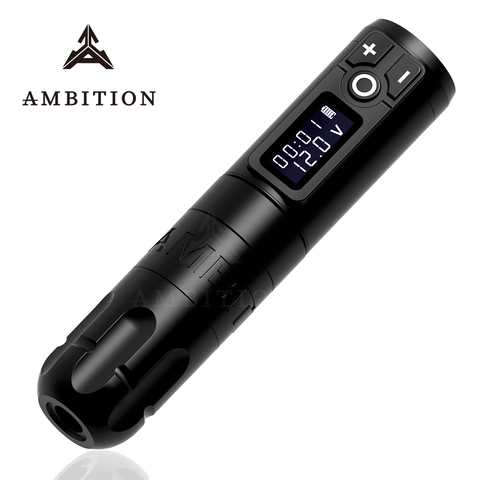 Ambition Soldier Wireless Tattoo Machine Battery Pen with Portable Power Brushless Motor Digital LED Display Tattoo Equipment ► Photo 1/6