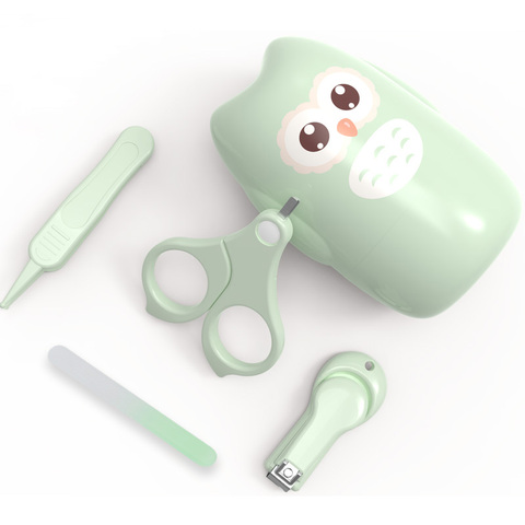 Newborn Baby Nail Trimmer Baby Nail Care Set Kids Safe Portable Nail Clipper Scissor File Tweezer With Box Children Manicure Kit ► Photo 1/6