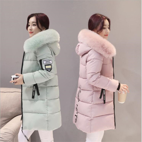 Parka coat women winter coat long cotton casual cotton hooded coat women thick warm winter coat women coat coat 2022 new ► Photo 1/6