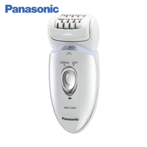 Epilator Panasonic ES-ED53-W520 silver hair removal with foam, cosmetic storage bag ► Photo 1/6