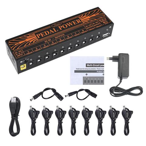 Rowin PW-01 Guitar Pedal Power Supply 10 Isolated Output Power Short Circuit /Over Current Protection Guitar Effect Power ► Photo 1/6
