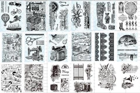 Retro Transparent Clear Stamps for DIY Scrapbooking/Card Making Fun Decoration Supplies  A0083 ► Photo 1/1