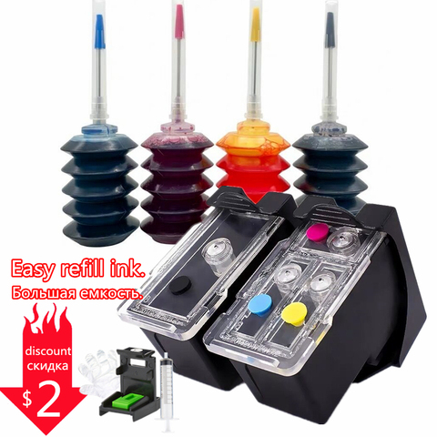 PG 445 PG445 XL CL446 PG-445 CL-446 Refillable Ink Cartridges Compatible for Canon Pixma IP2840 MX494 MG2440 MG2540 MG2940 3040 ► Photo 1/6
