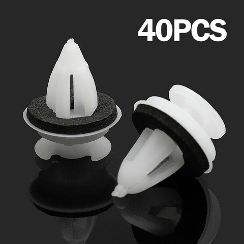 20pcs/40pcs Car Clips For BMW E36 E38 E39 E46 X5 M3 Car Door Interior Mouldings Panel White Clip with Washer ► Photo 1/6