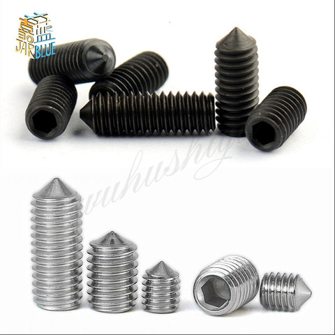 M2.5 M3 M3.5 M4 M5 M6 DIN914 304 stainless steel Black grade 12,9 stole Hex Hexagon socket All cup Point Grub Screw Set Bolts ► Photo 1/1