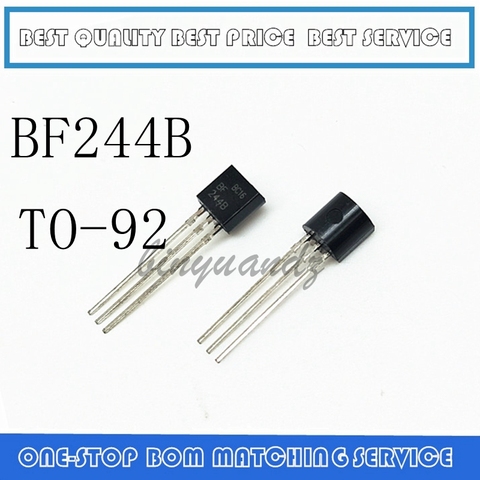 5PCS 10PCS  BF244B IC AMP RF N-CH 30V TO-92 244 BF244 TO-92-3 NEW ► Photo 1/1