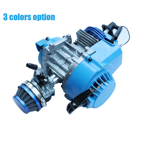 Mototcycle Complete Engine Motor With 58mm Air Filter Carburetor For 2 stroke 47cc 49cc Bike Mini Dirt ATV Quad ► Photo 1/6