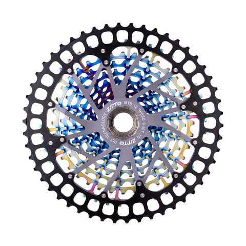 New Colorful MTB 12 Speed Cassette Ultimate ULT pro 12S 9-50T XD Cassette Rainbow 388g ULT pro Sprocket Freewheel 12V 1299 k7 ► Photo 1/1