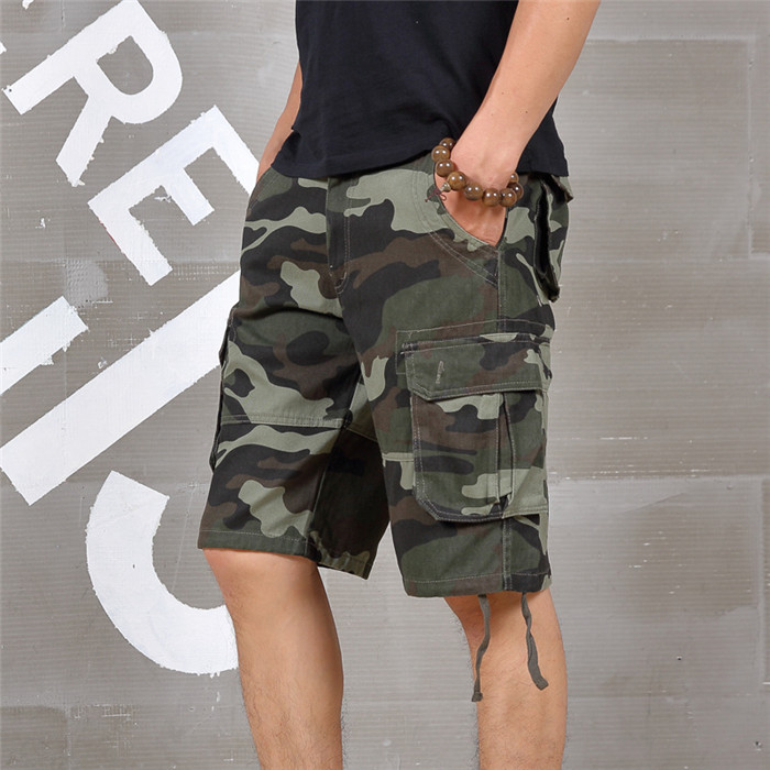 Men's Jeans Camouflage Army Military Look Bermuda Summer Shorts 