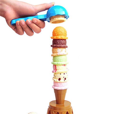 16pcs Ice Cream Stack Up Play Tower Educational Toys Kids Cute Simulation Food Toy Children Ice Cream Pretend Play ► Photo 1/6
