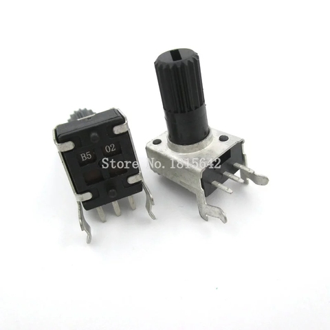 10PCS/LOT RV09 B100K B104 Potentiometer Adjustable Resistance 12.5mm Shaft 3 Pins 0932 Vertical adjustable trim pot WH09 ► Photo 1/1