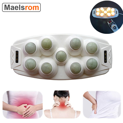 Natural Jade Waist Massager Heat Therapy Hot Compression Massageadon Physical Therapeutic For Body Tens Massage and Muscle ► Photo 1/6