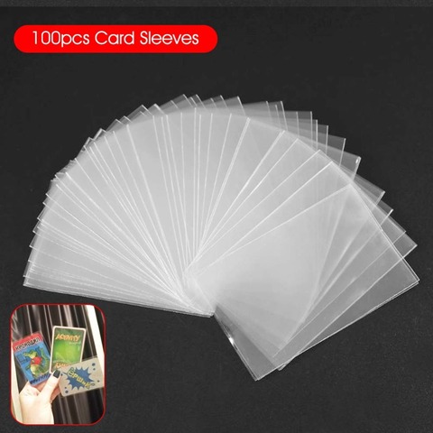 100Pcs Transparent Card Sleeves Magic Board Game Tarot Poker Cards Protector Bag 65*90mm 60*9mm 45*70mm 69x120mm ► Photo 1/6