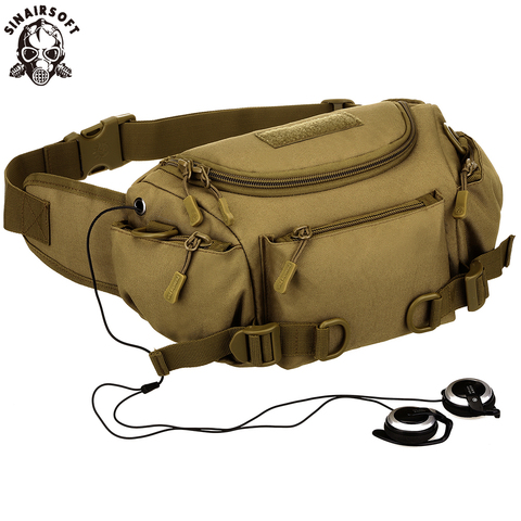 Tactical Military Climbing Trekking Hiking Riding Cycling Camping Waist Bag Camouflage Dual-use Pouch Dry Sport Messenger Bags ► Photo 1/6