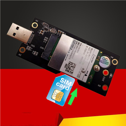 NGFF M.2 Key B to USB 3.0 Adapter Converter Card Board Desktop PC Add on Card SIM Slot for 3G/4G/5G Module M.2 to USB Riser Card ► Photo 1/6