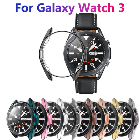 Protective Case For Samsung Galaxy Watch 3 41mm 45mm Smart Watches Cover TPU Frame Shell  Protector Smart Accessories  Cover ► Photo 1/6