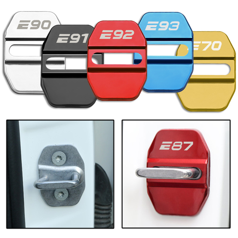 Door Lock Covers Accessories Car Styling Case For BMW E60 E61 E62 E70 E87 E90 E91 E92 E93 Auto Protection Stickers ► Photo 1/6
