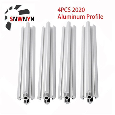 4pcs 2022 Aluminum Profile 2022 Extrusion European Standard Anodized Linear Rail L 100 300 500 600 800mm Extrusion Sliver Guide ► Photo 1/6