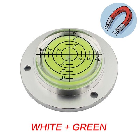 HACCURY Mini Level Round Bubble Spirit Level Diameter 50mm Height 13mm Magnetic Optional 1PCS ► Photo 1/6