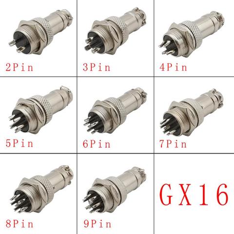 1pair 2,3,4,5,6,7,8 pin chassis sockets connects Microphone Mic Plug GX16 connectors for most CB Radios Ham Radios connector ► Photo 1/6