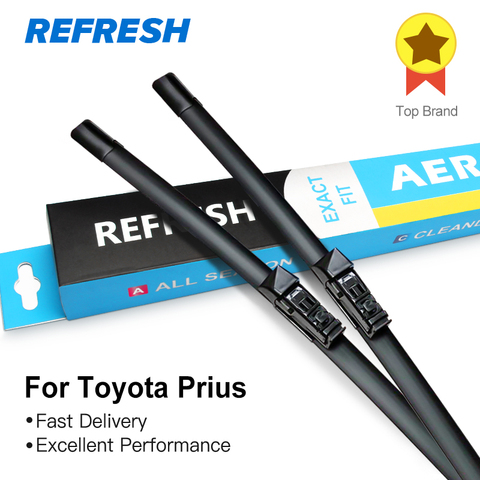 REFRESH Windscreen Wiper Blades for Toyota Prius Fit Hook Arms / push button arms Model Year from 1997 to 2022 ► Photo 1/6