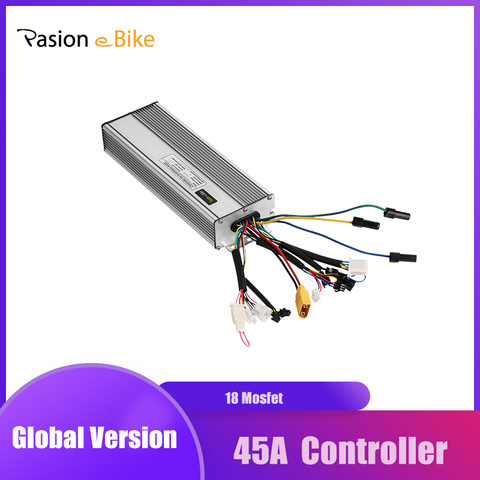 Pasion eBike Controller 48V Brushless 18 Mosfet DC Sine Wave Controller Electric Bicycle 45A Controller KT LCD Display Component ► Photo 1/6