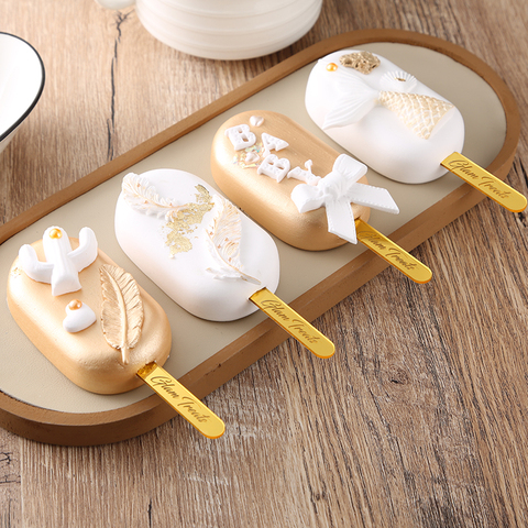 Personalized names Acrylic cakesicle Ice Cream sticks, Custom Popsicle Sticks,Birthday,Cumpleanos,Baby Shower ,Baking decoratio ► Photo 1/6