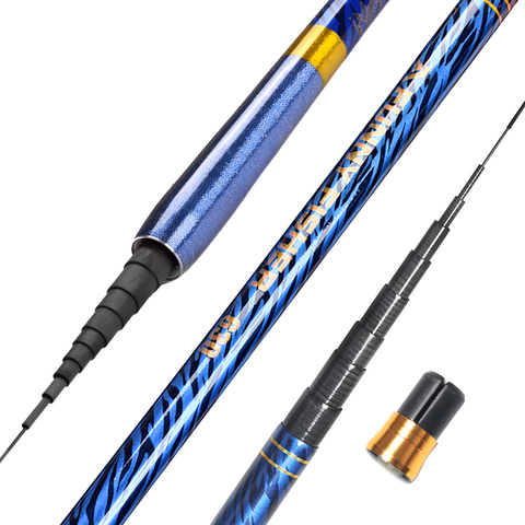 Stream Hand Fishing Rod Ultralight Carbon Fiber Telescopic Travel 1.8M 2.1M 2.4M 2.7M 3.0M 4.5M 6.3M 7.2M ► Photo 1/6