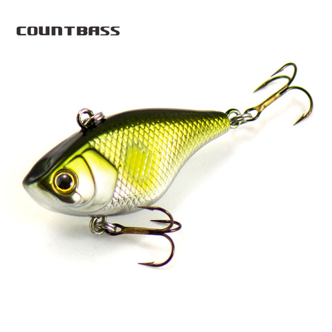 1pc Countbass New Model Vibration 40mm Hardbait with VMC Hooks Fishing Lures for Freshwater Sinking Type ► Photo 1/6