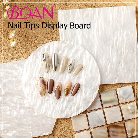 BQAN Resin Palette False Nail Art Tips Display Board Gel Polish Drawing Painting Holder Nail Color Mixing DIY Manicure Tool ► Photo 1/6