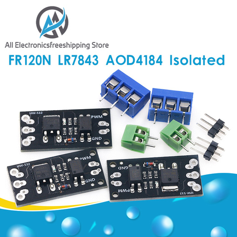 FR120N LR7843 AOD4184 D4184 Isolated MOSFET MOS Tube FET Module Replacement Relay 100V 9.4A 30V 161A 40V 50A Board ► Photo 1/6