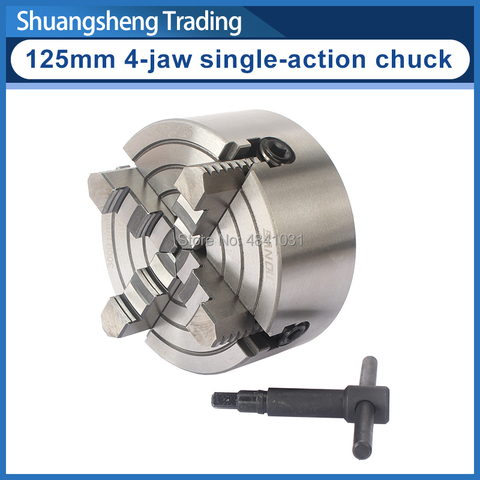 125mm 4-jaw single-action chuck K72 is suitable for WM210V series lathes ► Photo 1/4