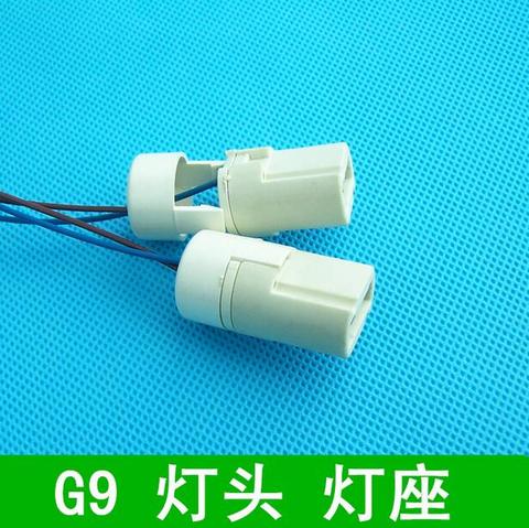 5pcs G9 MR16 GU10 G4  Crystal Bulb Lamp BASE Ceramic Socket Lamp holder,Length ,led beads,led light,shenzhen lamps,wholesale ► Photo 1/5