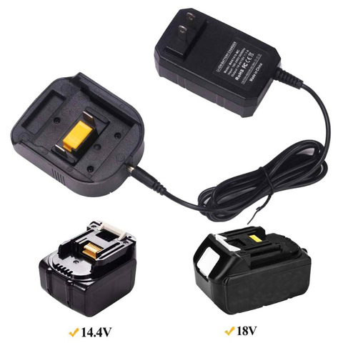 New 14.4V 18V Battery Charger for Makita BL1415 BL1815 BL1830 BL1850 Replacement Lithium Battery Charger with EU Plug hotsell ► Photo 1/6