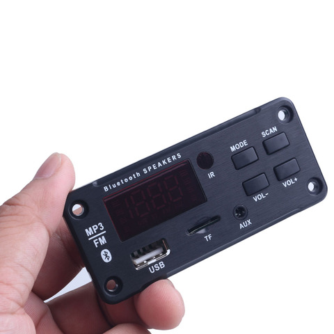Bluetooth 5.0 Car Kit Audio USB TF FM Radio Module Wireless Bluetooth MP3 WMA Decoder Board MP3 Player For Car Accessories ► Photo 1/6