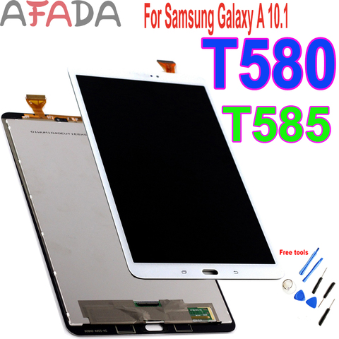 For Samsung Galaxy Tab A 10.1 SM-T580 SM-T585 LCD screen Touch Display Digitizer Assembly Replacement Repair Parts Dropshipping ► Photo 1/6