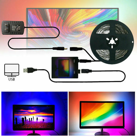 Ambient TV LED Strips DC 5V USB Full Set Led Light Tape HDTV Computer Dream Color Sync Screen DIY Backlight Strip for Ambilight ► Photo 1/6