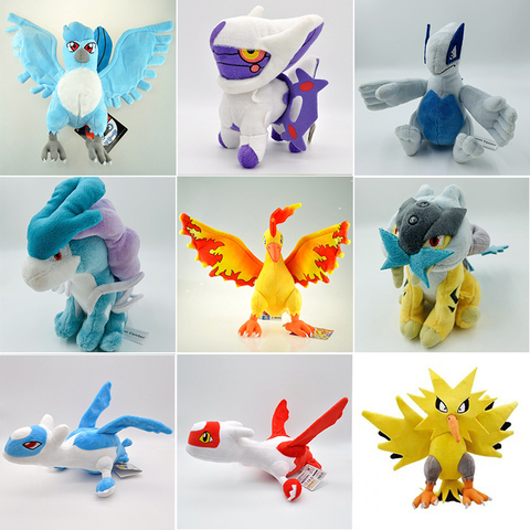 Legendary Bird Articuno, Moltres, Zapdos Plush Doll Toys