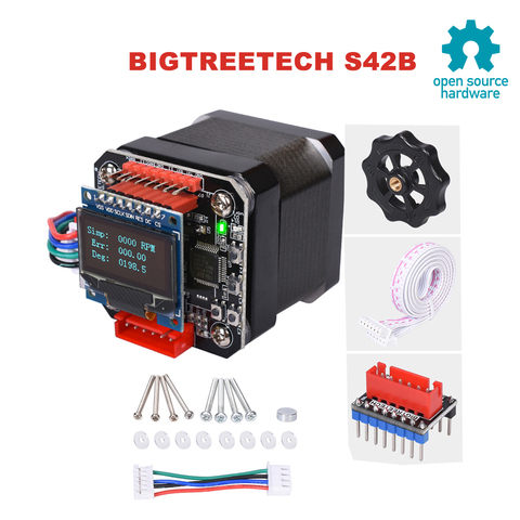 BIGTREETECH S42B V1.1 42 Stepper Motor Closed Loop Driver Control Board OLED Reprap SKR v1.4 Ender 3 MKS Gen L 3D Printer Parts ► Photo 1/6