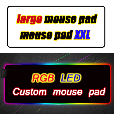 Custom Led Mouse Pad Computer Mausepad Xxl Backlit Mat Genshin Impact Mause Gamer Overwatch Gaming Mouse for Bears Rgb Carpet ► Photo 1/6
