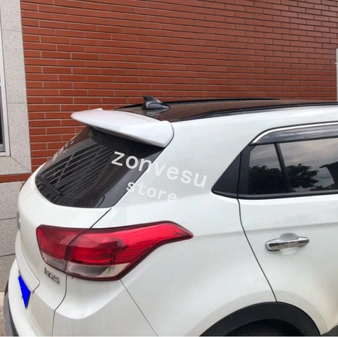 Use For Hyundai Ix25 2015-2017 Year Spoiler ABS Plastic Carbon Fiber Look Rear Trunk Wing Car Body Kit Accessories ► Photo 1/1