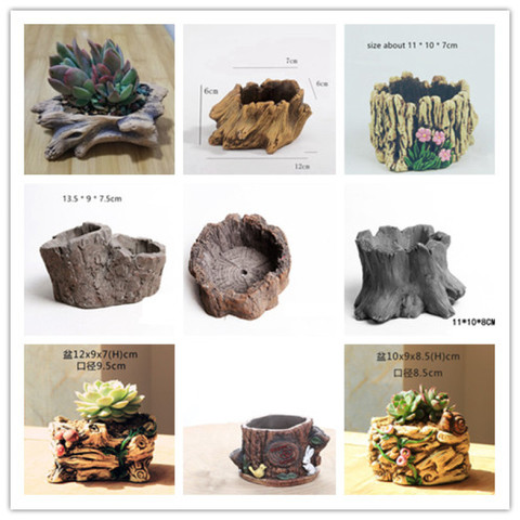 Creative Tree Root Cement Planter Silicone Mold 3D Concrete Flower Pot Molds Handmade Clay Mould ► Photo 1/6